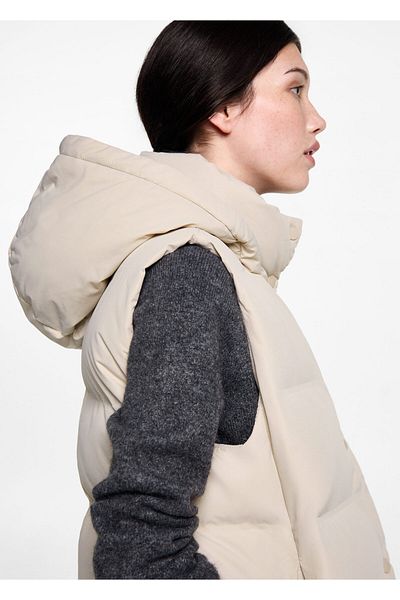 Mango Teen Hooded quilted vest