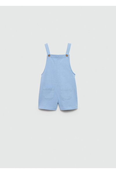 MANGO Baby Памучен къс салопет