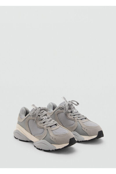 MANGO Woman Bej Kadın  Sneaker 67095152