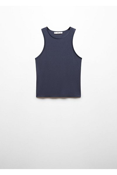 MANGO Woman Дамска блуза Petrol Blue 67018645