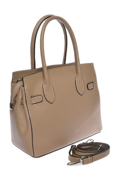 Carla Ferreri Kabelka 
 100% hovězí kůže 
 Horní zapínání na zip 
 Rozměry: 21,5x24x13 cm 
 Rukojeť: 32 cm 
 Ramenní popruh: 1