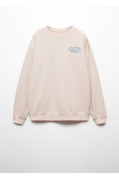 MANGO Cremefarbenes Jungen-Sweatshirt