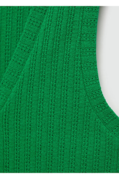 MANGO Yesil Kadın Yelek 77072005