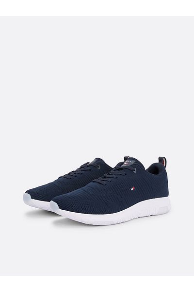 Tommy Hilfiger Navy Blue Corporate Knit Rib Runner - Pulóver