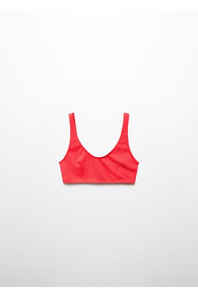 MANGO Red Women's Bustier 67006748