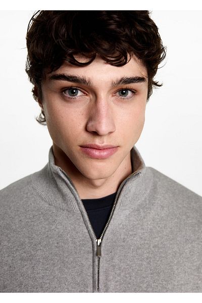 MANGO Boy's Gray Sweater