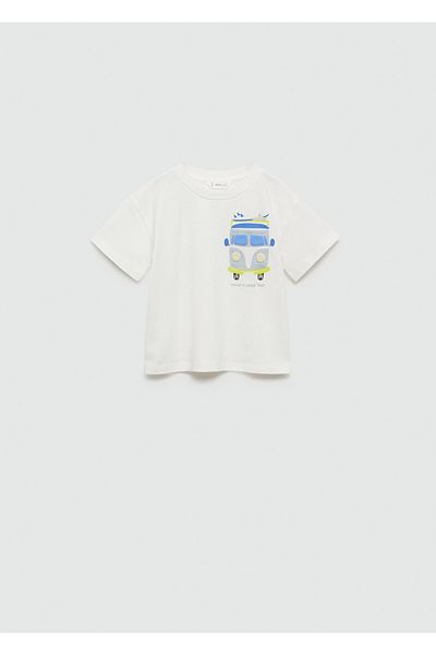 MANGO Baby Boy Off-White T-Shirt