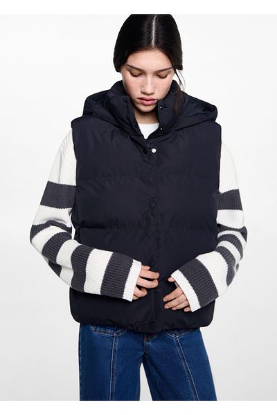 MANGO Navy Blue Girl's Vest 77035630