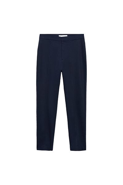 MANGO Navy Blue Women's Trousers 67010273