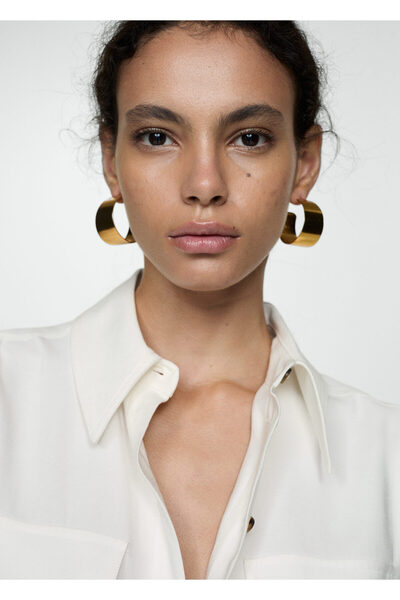 MANGO Kırık Beyaz Kadın Elbise 67035738