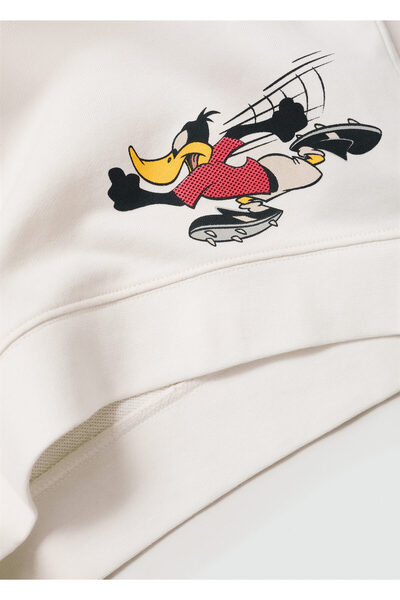 MANGO Woman Erkek Çocuk Kırık Beyaz Sweatshirt