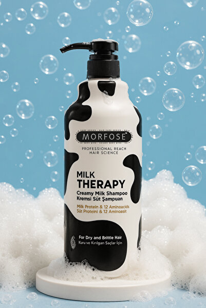 Morfose Milk Therapy Şampuan 1000 ml - Süt Proteinli, Onarıcı, Besleyici Etki