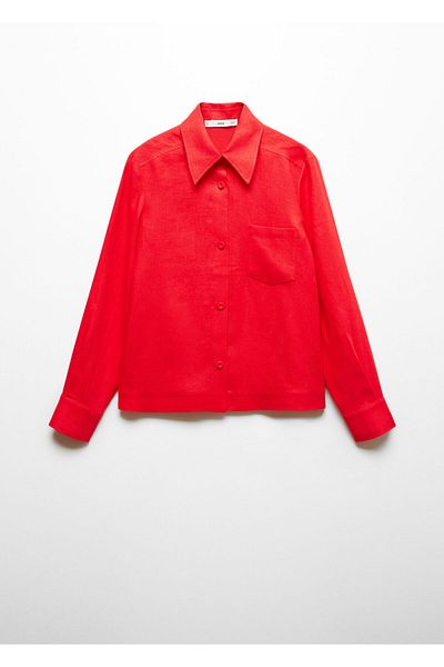 MANGO Coral Women's Shirt 67097141
