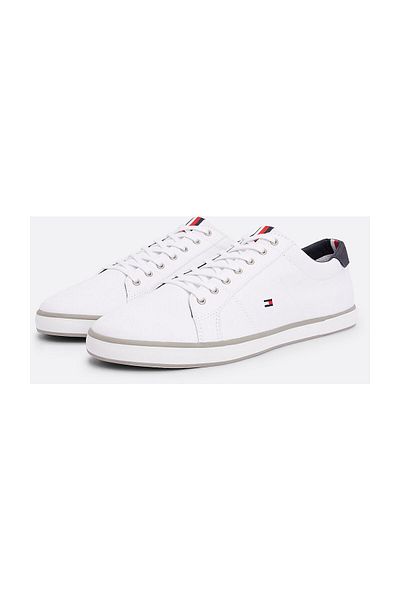 Tommy Hilfiger Weiße Herren FM0FM00596 100 H2285ARLOW 1D Sneakers Low Cut Weiß