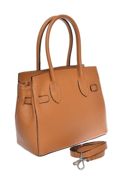 Carla Ferreri Kabelka 
 100% hovězí kůže 
 Horní zapínání na zip 
 Rozměry: 21,5x24x13 cm 
 Rukojeť: 32 cm 
 Ramenní popruh: 1