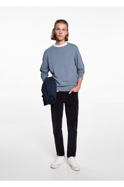 MANGO Woman Boy's Blue Sweater