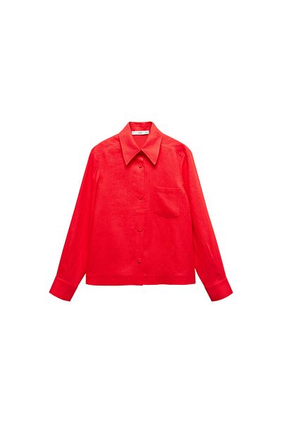MANGO Coral Women's Shirt 67097141