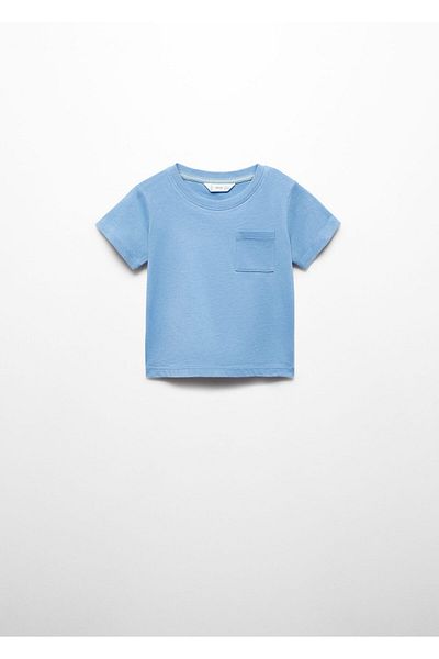 MANGO Woman Tricou albastru pentru bebelusi 67025998
