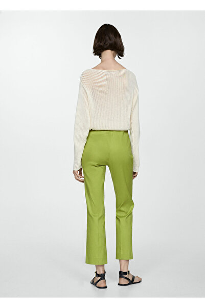 MANGO Woman Yesil Kadın Pantolon 67037125
