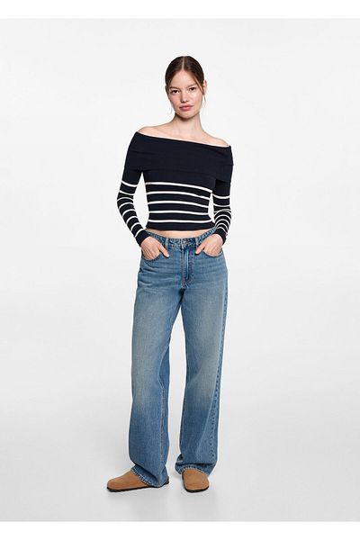 MANGO Navy Blue Girl's Sweater 77054041