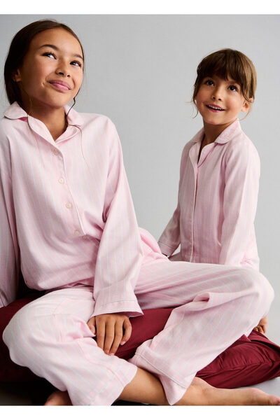 MANGO Pink Girl's Pajama Bottoms 77084444