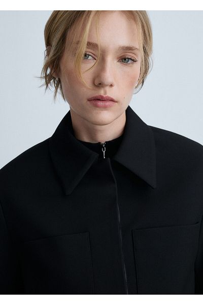 MANGO Woman Black Women's Jacket 77094763