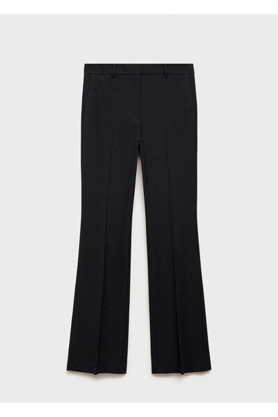 MANGO Woman Siyah Kadın Pantolon 77084763