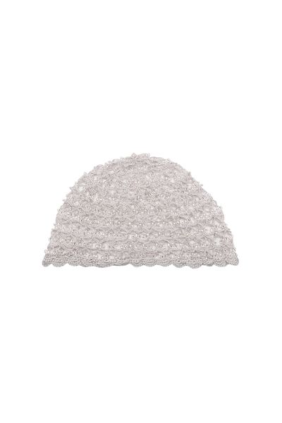 MANGO Silberner Damenhut 77040629
