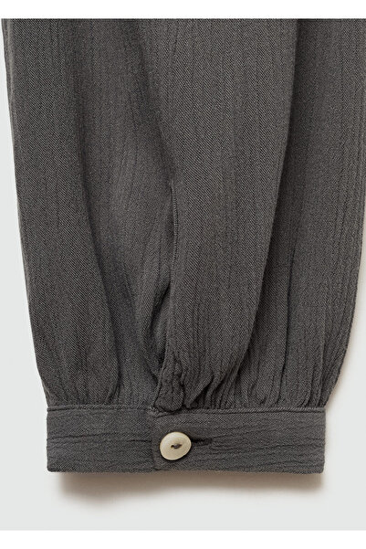 MANGO Gri Kız Çocuk Bluz 77064050