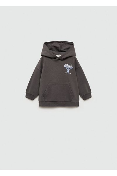 MANGO Woman Charcoal Baby Boy Sweatshirt 77034771