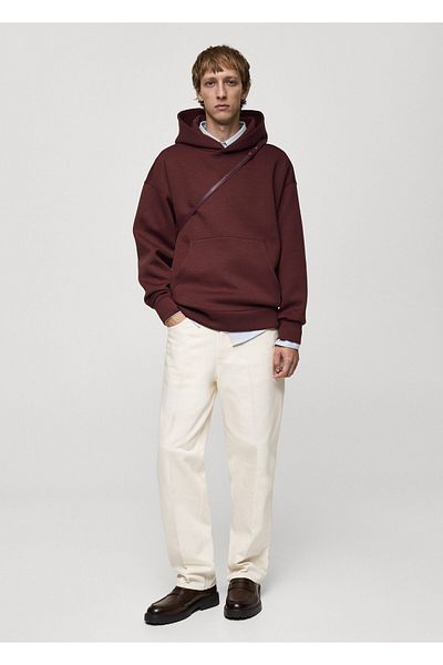 MANGO Ανδρικό φούτερ Claret Red 77075638