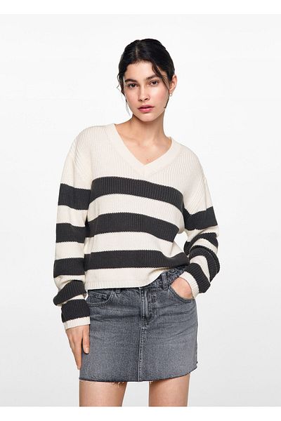 MANGO Off-White Girl's Sweater 77062931