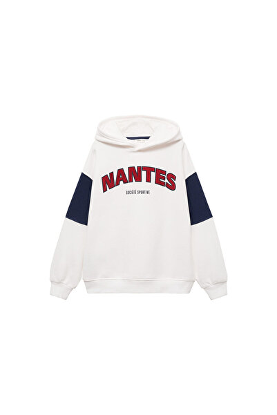 MANGO Woman Φούτερ εκρού για αγόρια