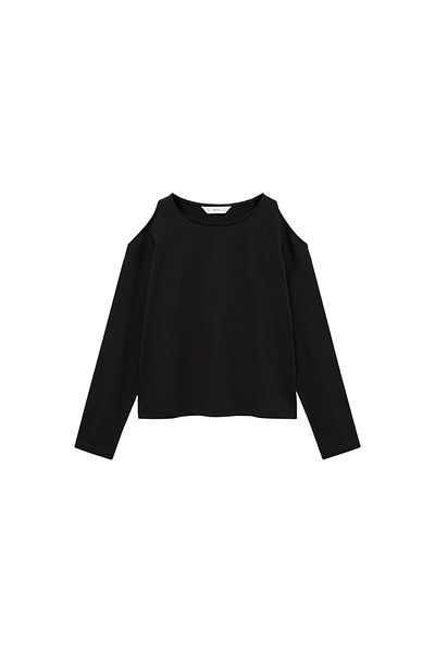 MANGO Black Girl's T-Shirt 77024775