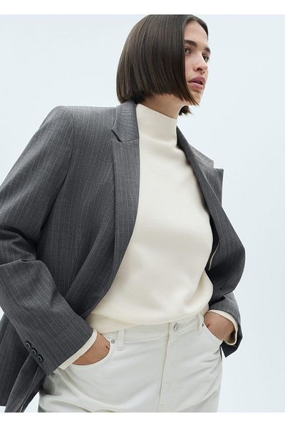 MANGO Woman Natural Women's Sweater 77085636