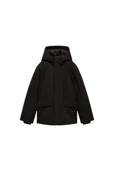 MANGO Boy's Black Coat