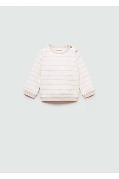 MANGO Unisex Baby Sand Sweatshirt