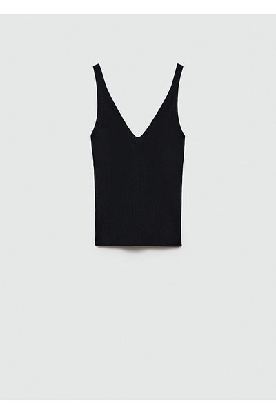 MANGO Black Women's Bustier 77060353