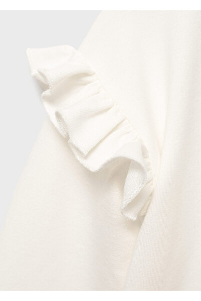 MANGO Unisex Bebek Kırık Beyaz Sweatshirt