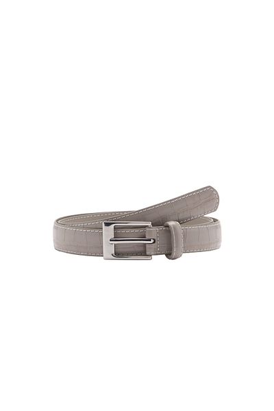 MANGO Gray Women's Belt 77005998