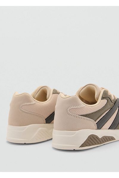 MANGO Woman Boy's Khaki Sneaker