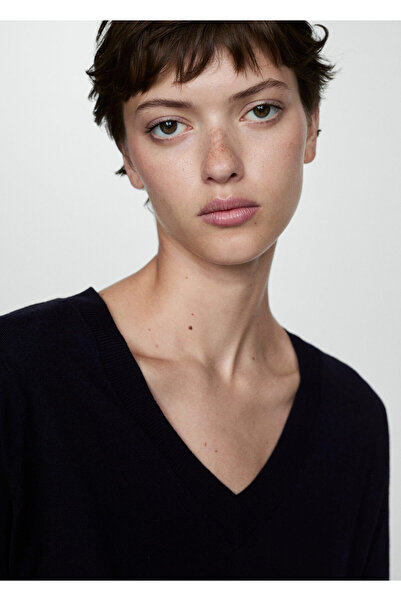 MANGO Lacivert Kadın Kazak 77054021