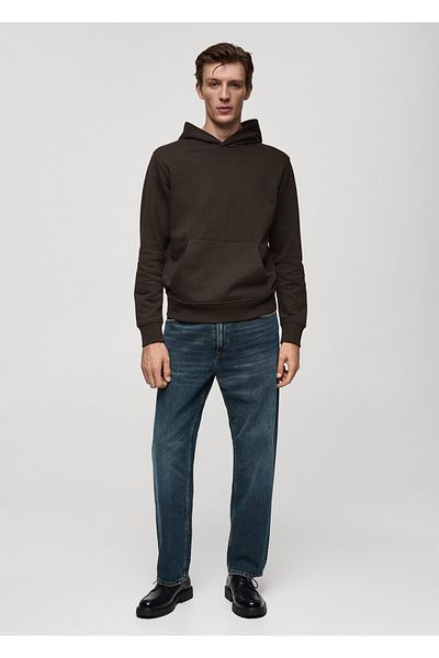 MANGO Woman Chocolate Men's Sweatshirt 77027115