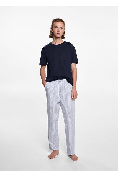 MANGO Marineblaues Pyjama-Set für Jungen