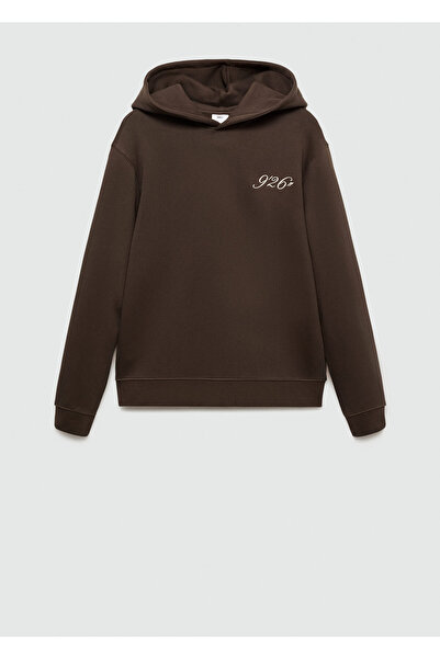 MANGO Woman Çikolata Erkek Sweatshirt 77025976