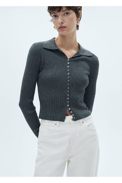 MANGO Woman Λευκό Γυναικείο Τζιν 77050588