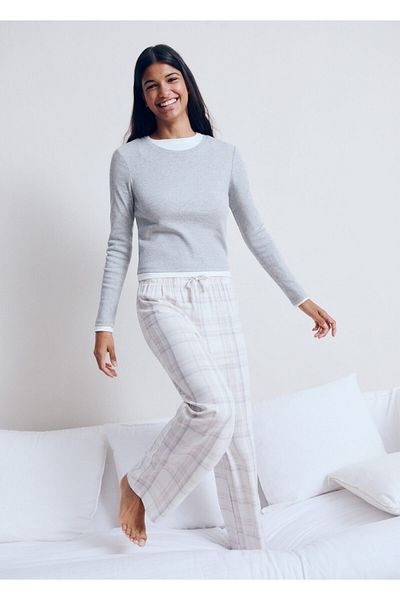 MANGO Woman Σετ Πιτζάμες Κοριτσίστικο Μπεζ 77046728