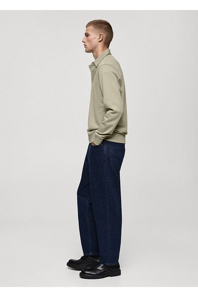 MANGO Khakifarbenes Herren-Sweatshirt 77025153