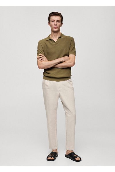 MANGO Woman Φυσικό Ανδρικό Παντελόνι 77010569