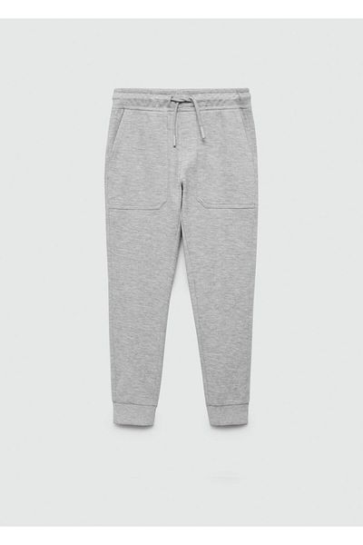 MANGO Boy's Metal Gray Trousers
